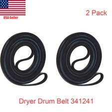 341241for Whirlpool Kenmore Dryer Drum Belt -2 Pack
