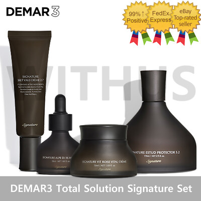 DEMAR3 Total Solution Signature Set 4items Anti-Aging Cream & Ampoule & Serum
