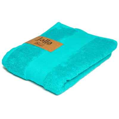 Set Da 2 Asciugamani Da Bagno CASA COPENHAGEN Miami – 88x177 Cm, In Cotone, Asciugatura Rapida, Stella Marina Teal E Righe Gialle