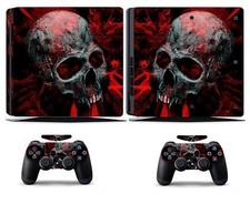 Skull 251 Vinly Skin Sticker Cover for Sony PS4 Slim PlayStation 4 SLIM