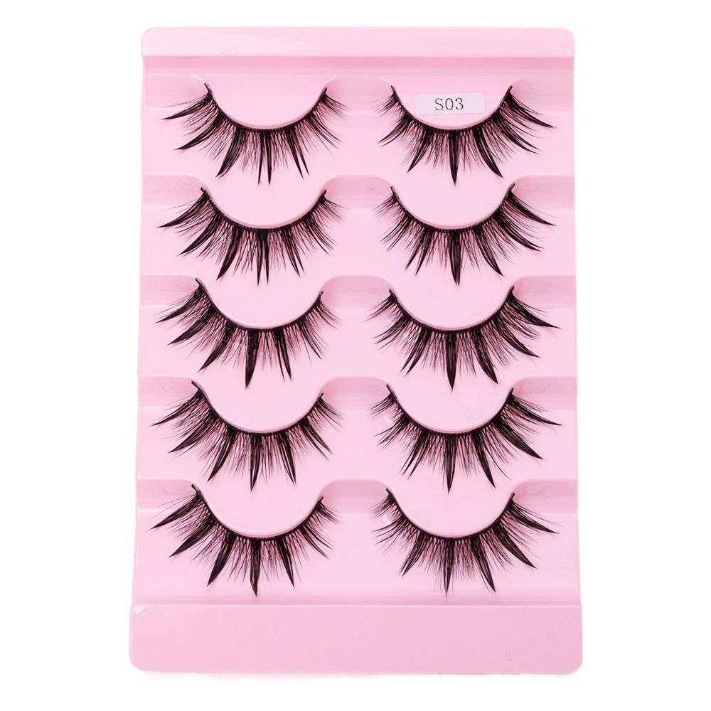 False Eyelashes Wispy Fluffy 3D Faux Mink Eyelashes Thai Wet Eyelashes eBay