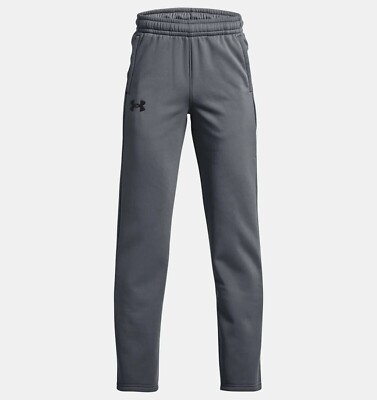 New Under Armour Big Boys fleece Pants Gray YXL (18-20)
