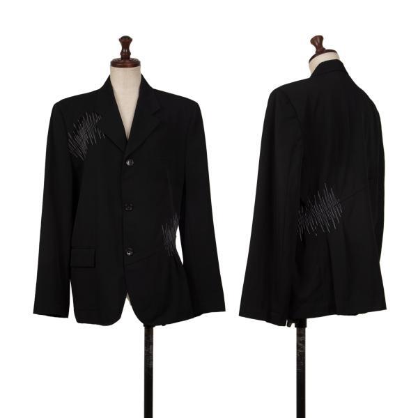COMME des GARÇONS design coat tricot COMME des GARCONS Wool Switching Stitch Design Jacket