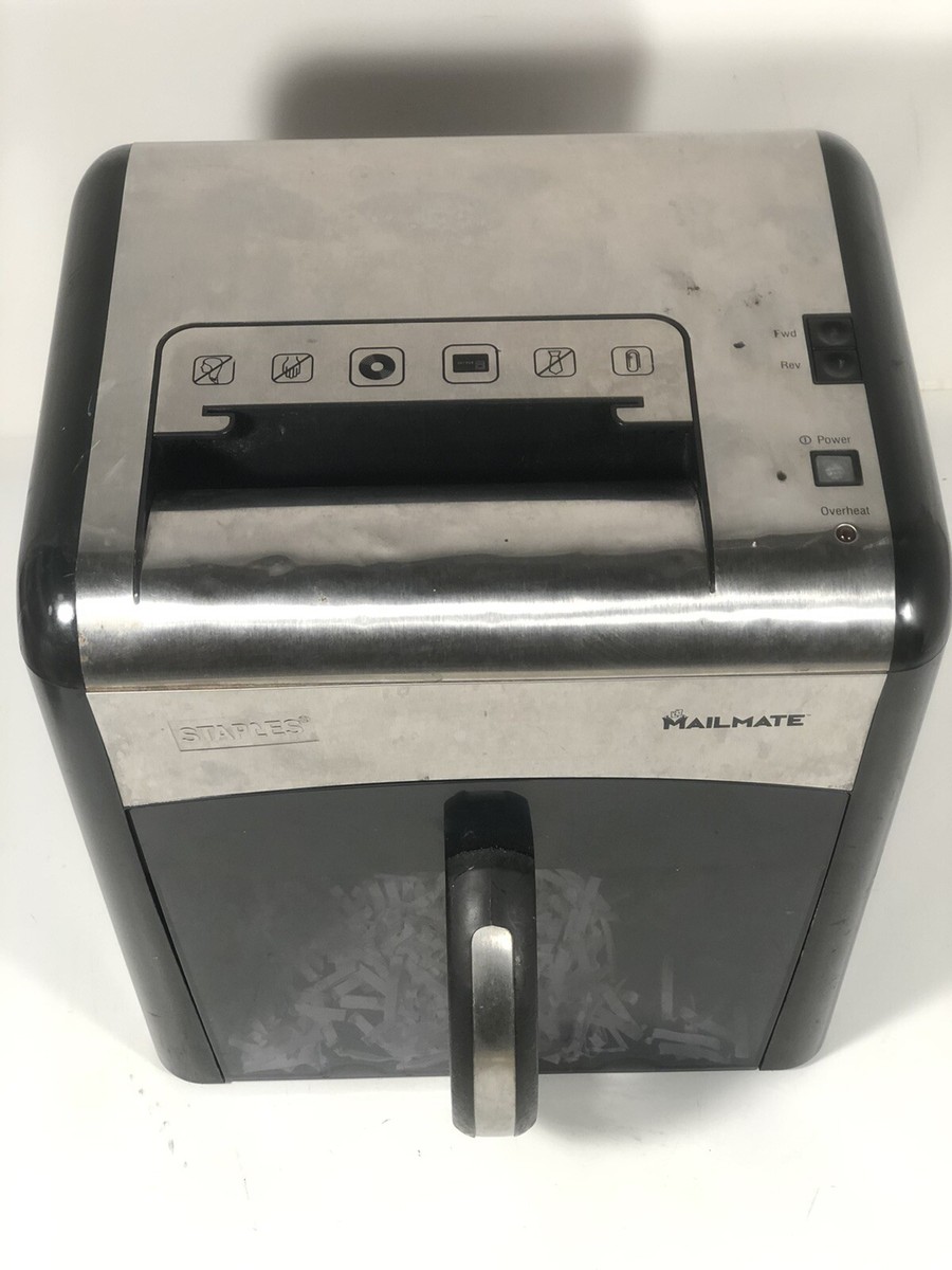 Staples Mailmate Portable Plug-In Shredder Model SPL-727MM | eBay