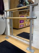 Dynamica Professional double ballet barre Dance floor fixing Home Studio Use