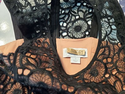 JESSICA SIMPSON peach with black lace overlay dress size 2 | eBay JESSICA SIMPSON peach with black lace overlay dress size 2 | eBay