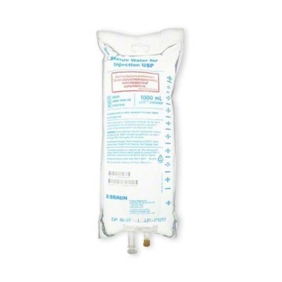 B Braun (L8500) Sterile Water for Injec. 1000 mL Bag, *Each*