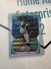 2023 Bowman Draft Isaiah Coupet 1st Chrome Aqua Wave Refractor /125 Rockies