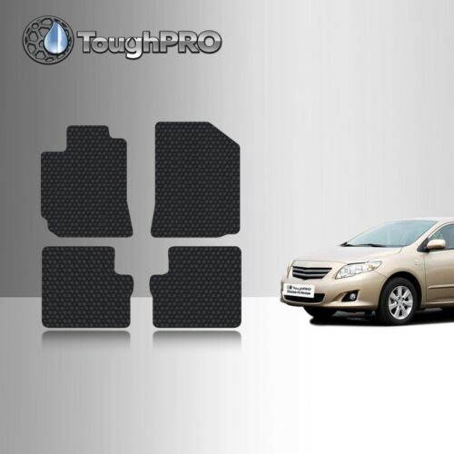 ToughPRO Floor Mats Black For Toyota Corolla All Weather Custom Fit 2003-2008 - 第 1/7 張圖片