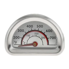 100F-800F Steel BBQ Grill Lid Thermometer Gauge Heat Indicator For Charbroil
