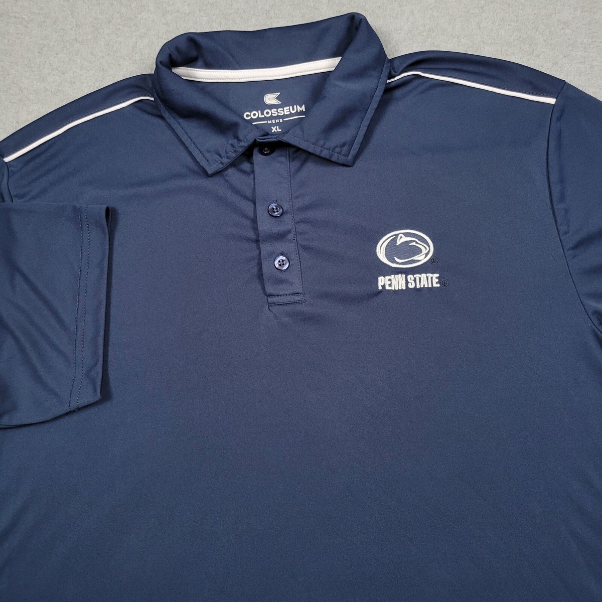 Penn State Shirt Mens XL Blue Embroidered Logo Performance Stretch