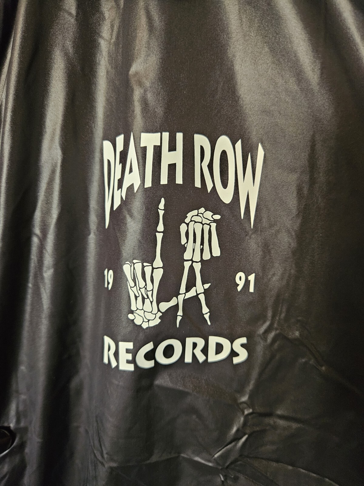 FILA Giacca a vento uomo Death Row Records nera taglia media moda Nova uomo