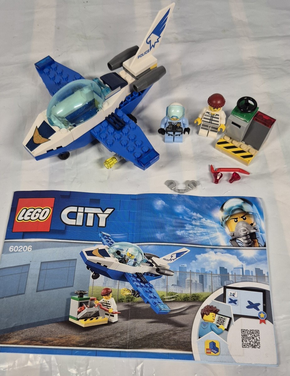 Lego City #60206 Sky Police Jet Patrol 2019 100% Complete with