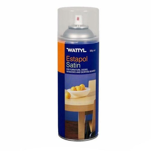 Wattyl Estapol Interior Polyurethane Aerosol Spray 300g Satin Varnish