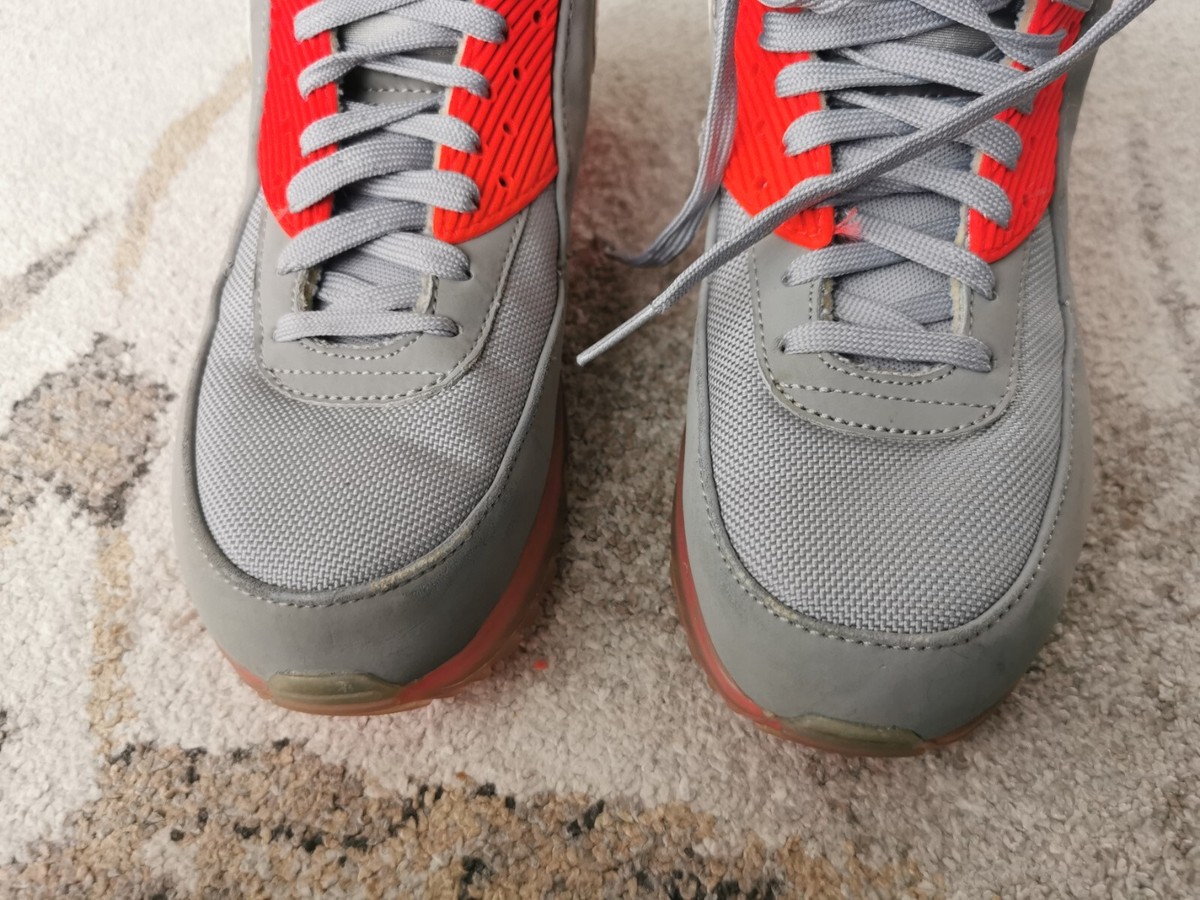 nike air max 90 sneakerboot ice wolf grey infrared