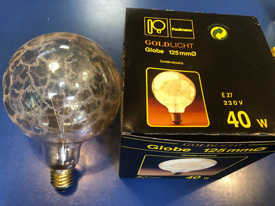 PAULMANN/LAES GOLD LICHT GOLDKROKOEIS  Globe G125 E27 230V 40W Art.Nr. 140.40