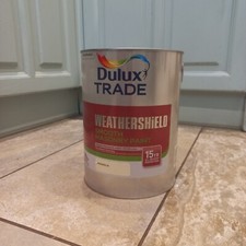 Dulux Trade Weathershield Smooth Masonry Magnolia 5L Paint 2069473