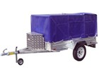 Heavy Duty Trailer Cover For 6x4 Apache  Paxton Trailers With Cage Sides