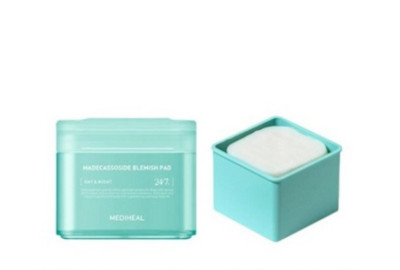 MEDIHEAL DAY & NIGHT Made Casoside Blemish Pad 100 Pad + 100 Pad Vegan K-Beauty
