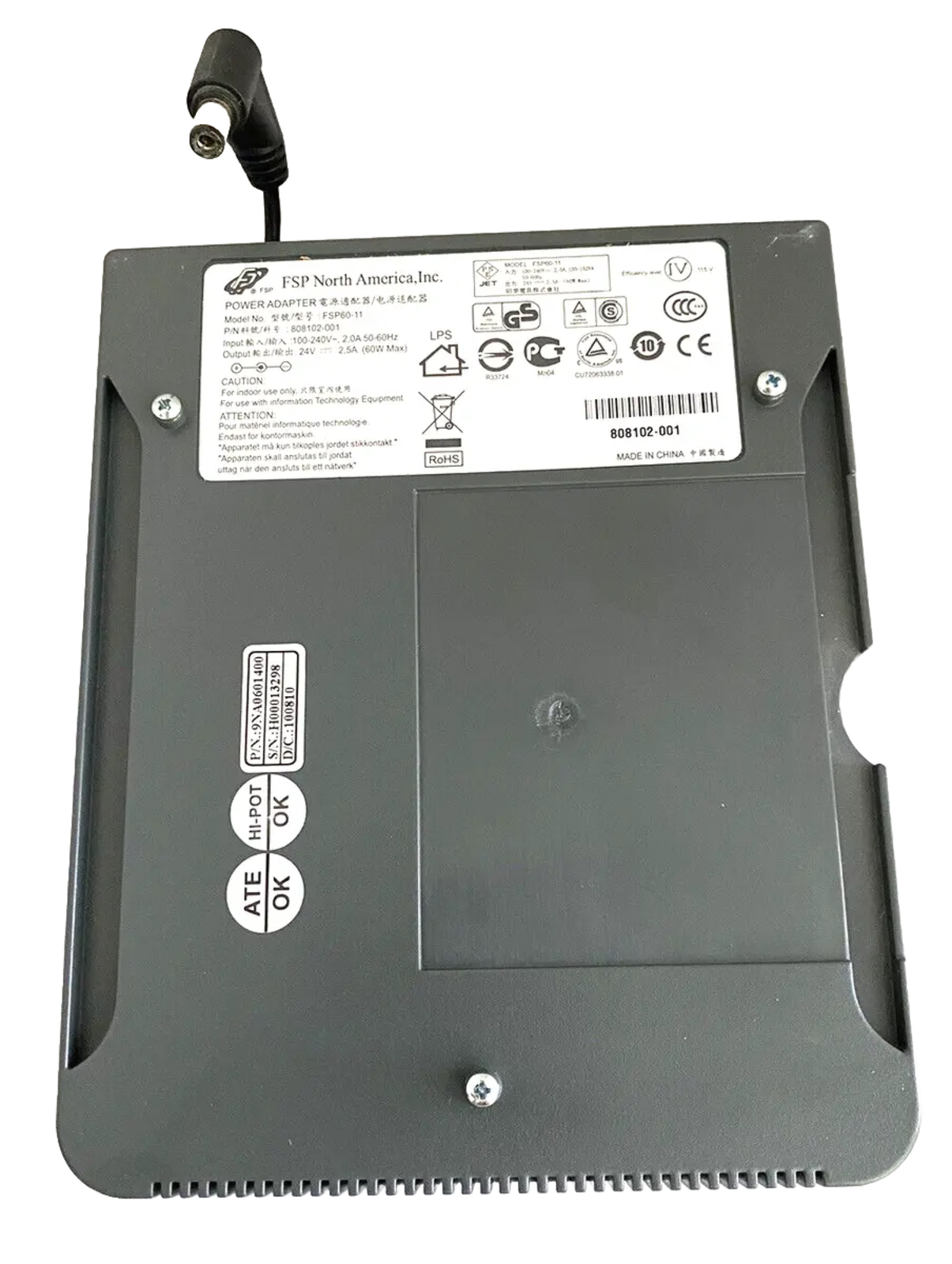 Zebra ZP450 Power Supply Unit FSP6011 808102001 Thermal Label Printer