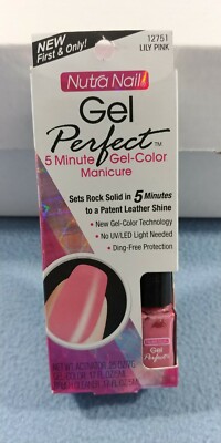 NEW NUTRA NAIL GEL PERFECT 5 MINUTE MANICURE 12751 LILY PINK