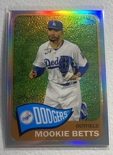 2021 Topps Series 2 Mookie Betts 1965 TOPPS Redux CHROME REFRACTOR card #TH65-26