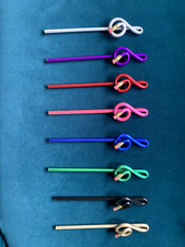 Music Themed Colourful Treble Clef Shape Pencil, Perfect Stocking Filler.