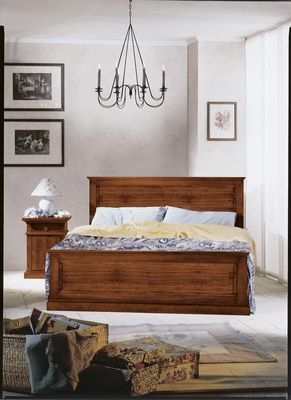 LETTO MATRIMONIALE ARTE POVERA IN LEGNO MASSELLO