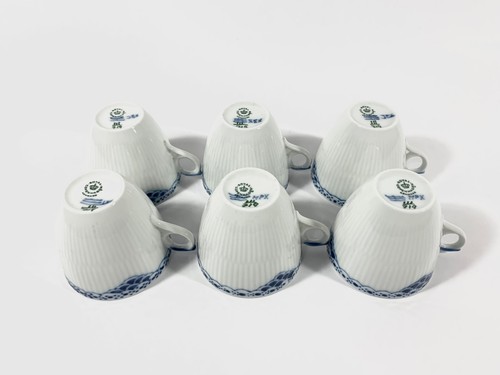 6x Royal Copenhagen Princess 719 Coffee Cups & Saucers Set - Picture 7 of 18