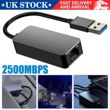 2500Mbps USB-3.0 To RJ45 2.5G Ethernet Gigabit Lan Network Adapter Converter A+