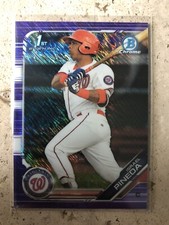 2019 Bowman Chrome Israel Pineda 1st Bowman Purple Shimmer Parallel Nationals