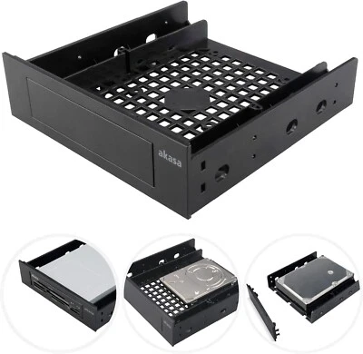 Akasa 3.5" Device/SSD/HDD Adapter | 5.25" to 3.5" Bay Adapter | 2.5/3.5