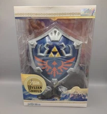 Legend Of Zelda Hylian Shield 12"  Painted Statue First 4 Figure Magnetic Base 
