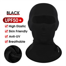 WEST BIKING Summer IceSilk Cycling Headgear Sport Full Face Mask Cover Hat Black