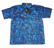 Mens Thai Silk Shirt From Bangkok Thailand - New Design Around Thailand   37S