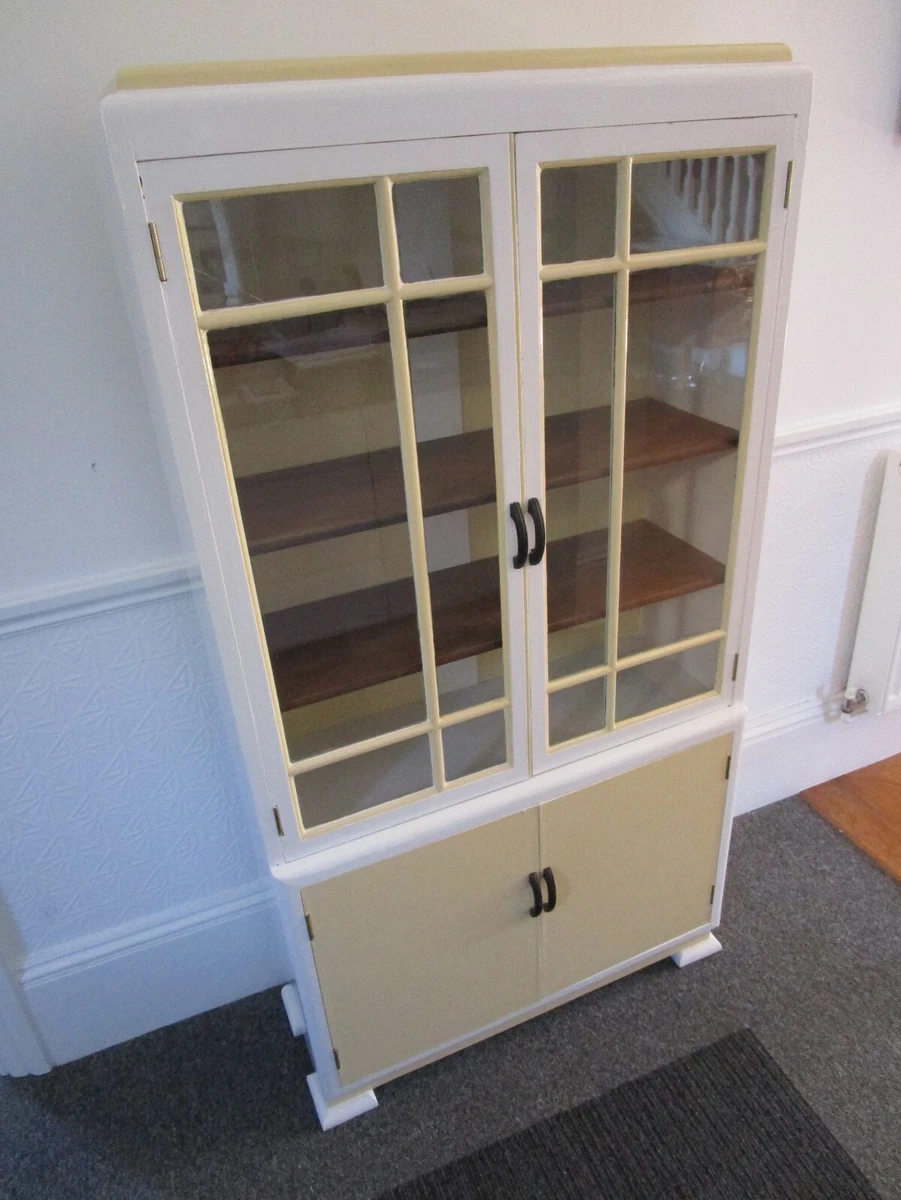 1940s glass display on sale cabinet