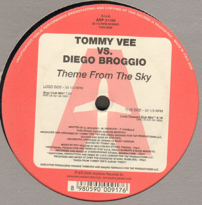 TOMMY VEE VS DIEGO BROGGIO - Theme From The Sky - Airplane! - 2006 - Italy