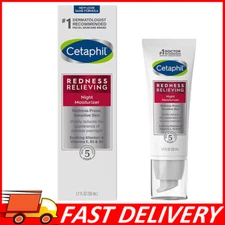CETAPHIL Night Cream Redness Relieving Night Moisturizer for Face,  1.7 fl oz