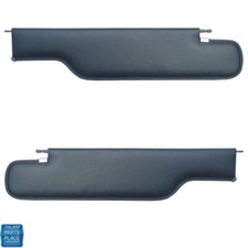 68-72 GM A Body Convertible Sun Visors Sunvisors Black Madrid Grain Vinyl