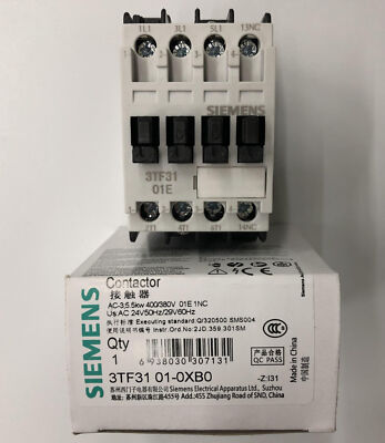 Siemens AC Schütz 3TS31 3TS3101-0X – 24V/48V/110 Produktbild-Vorschau 3