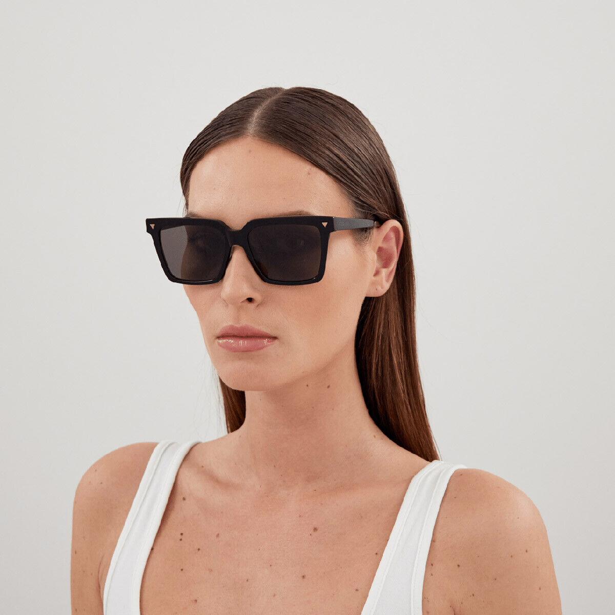 Bottega Veneta BV1254S 55mm Square Black / Gray Sunglasses Bottega Veneta BV1254S 55mm Square Black / Gray Sunglasses