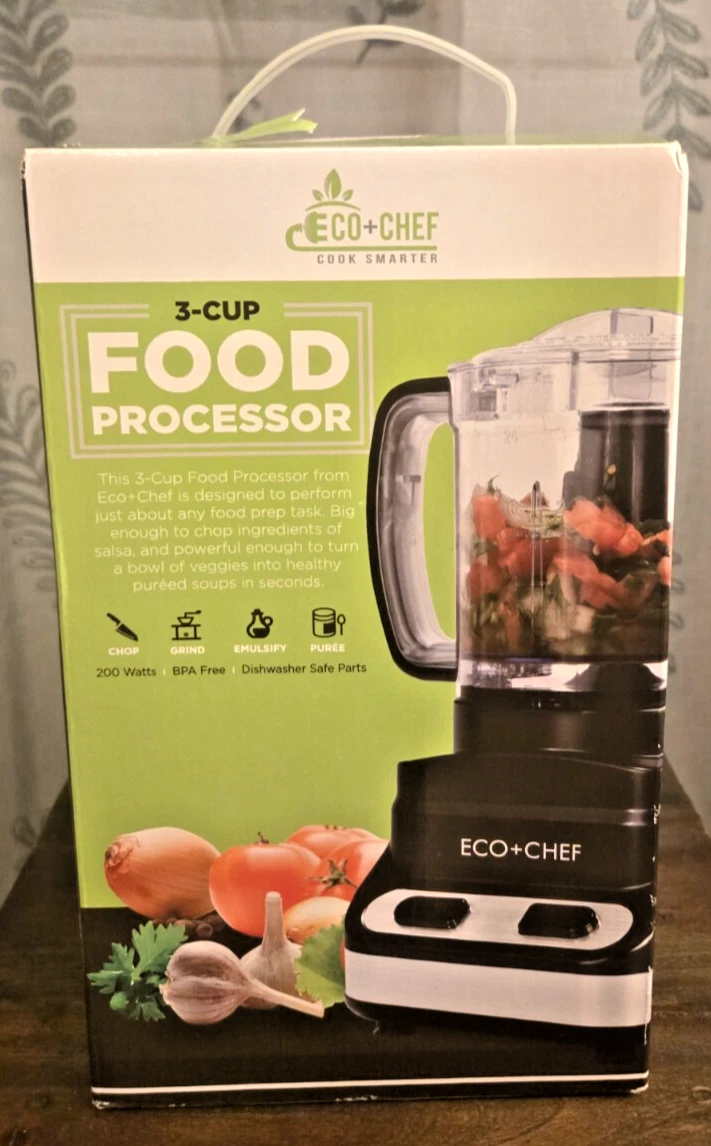 Echo Chef Food Processor 200w 2 Speed Chop/Grind 3 Cup Stainless Steel blades
Opens in a new window