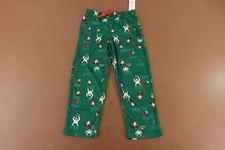 Carters Kids Size 7 Green Christmas Fleece Pajama Pants NWT