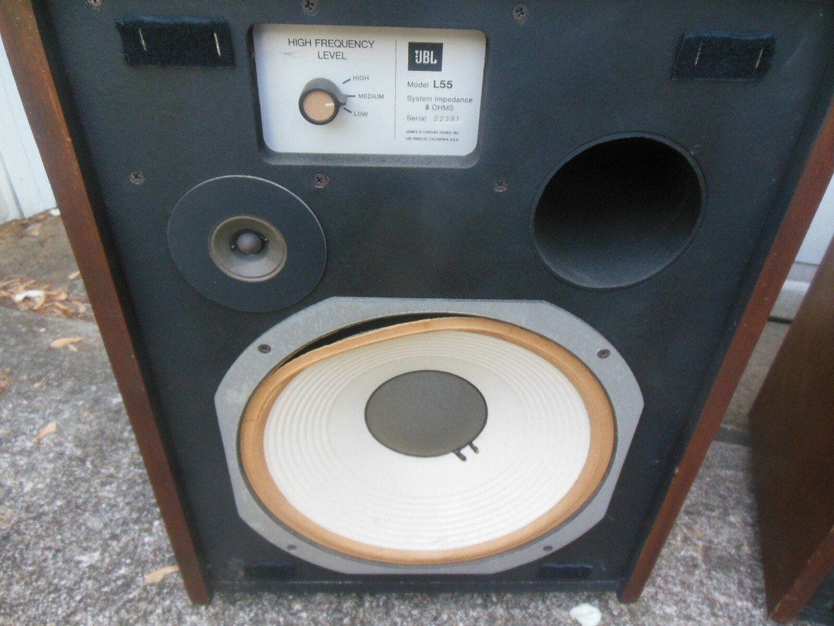 Pair Vintage JBL L55 Lancer Speakers Parts Repair Restore Project