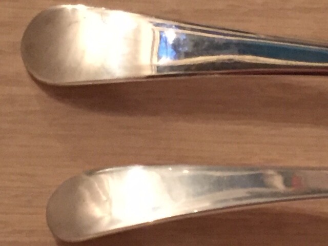 Silver Plate Salad Server Fork and Spoon Set epns Made in England Vintage