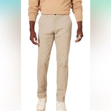 Amazon Essentials Men's Classic-Fit Casual Stretch Chino Pant New Size 33 x 30