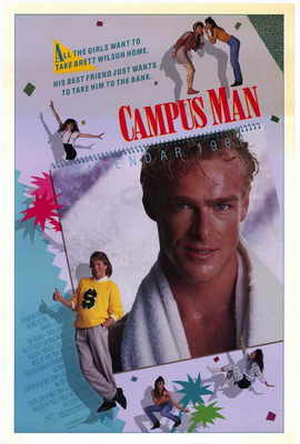 CAMPUS MAN Movie POSTER 27x40 John Dye Steve Lyon Kim Delaney Kathleen Wilhoite
