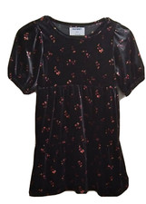 OLD NAVY  Girls Black Ditsy Floral Dress Size S 6-7 