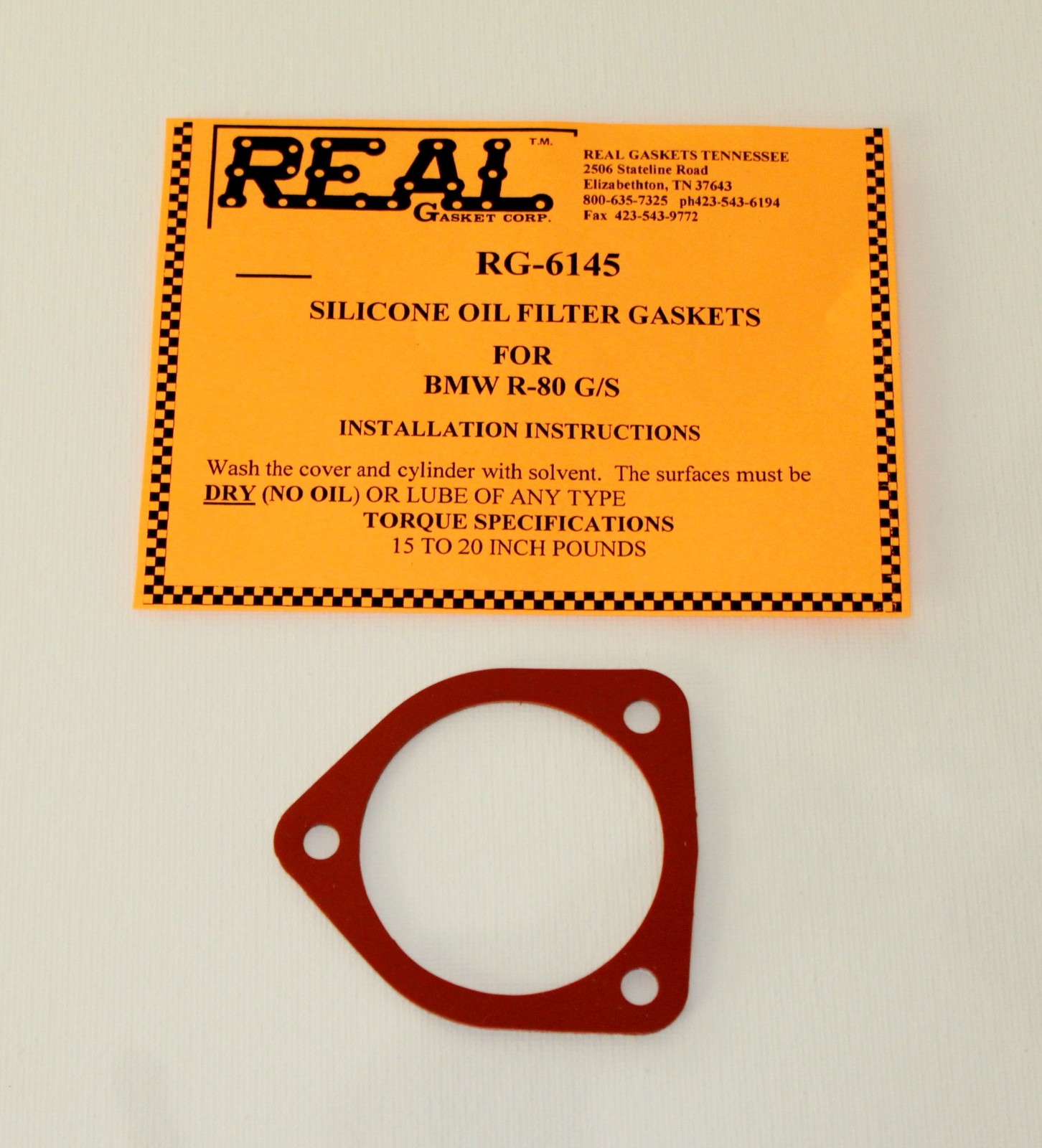 BMW Oil Filter Cover Gasket BMW Motorcycle R SeriesSilicone RG