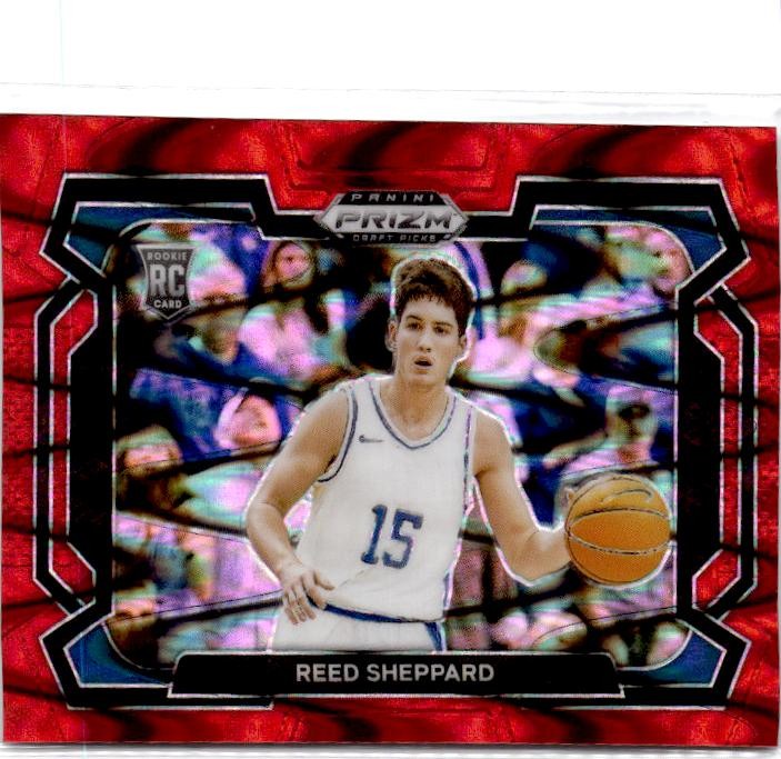 2024 Panini Prizm Draft Picks #21 Reed Sheppard Prizms Red Seismic #/225
